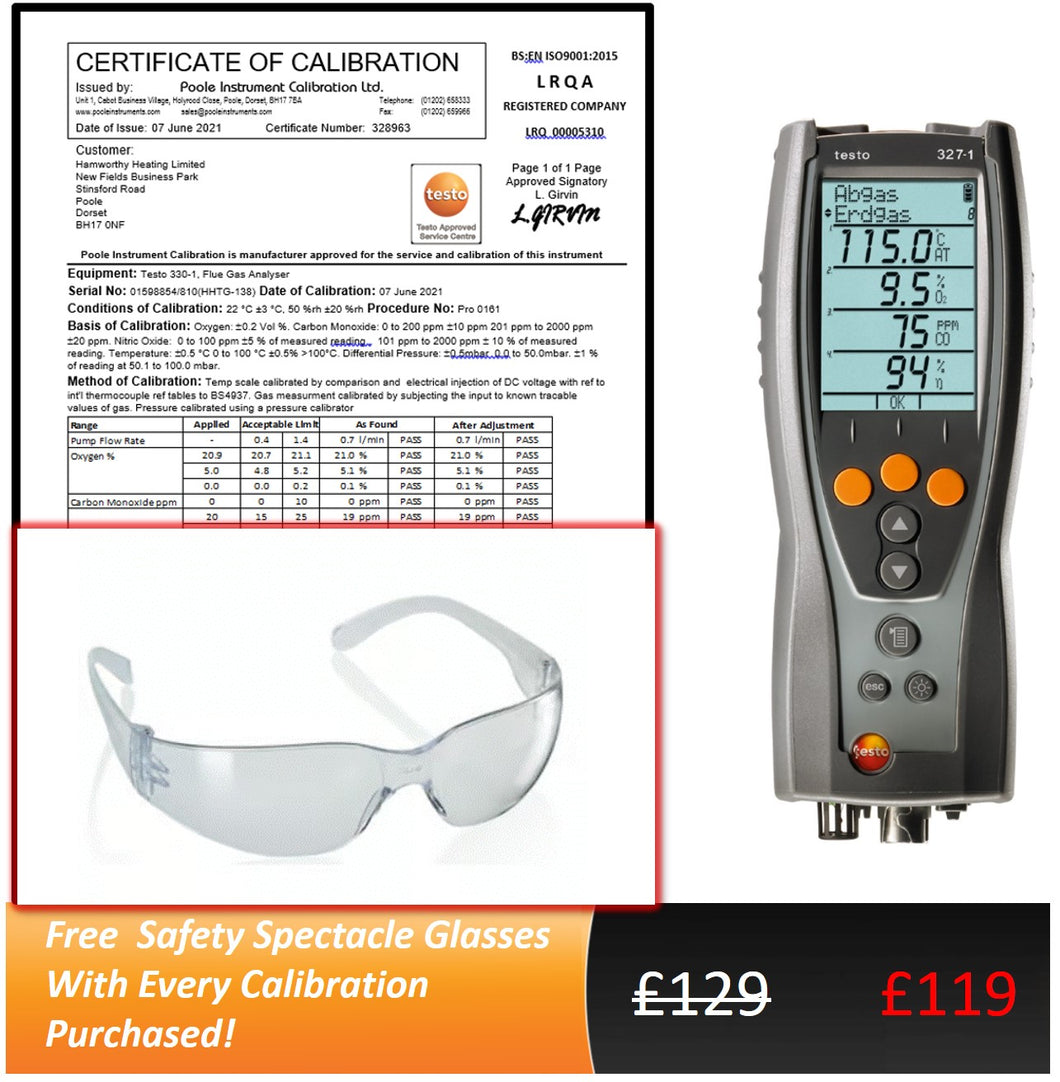testo 327-1 Service and Calibration with Delivery & Return