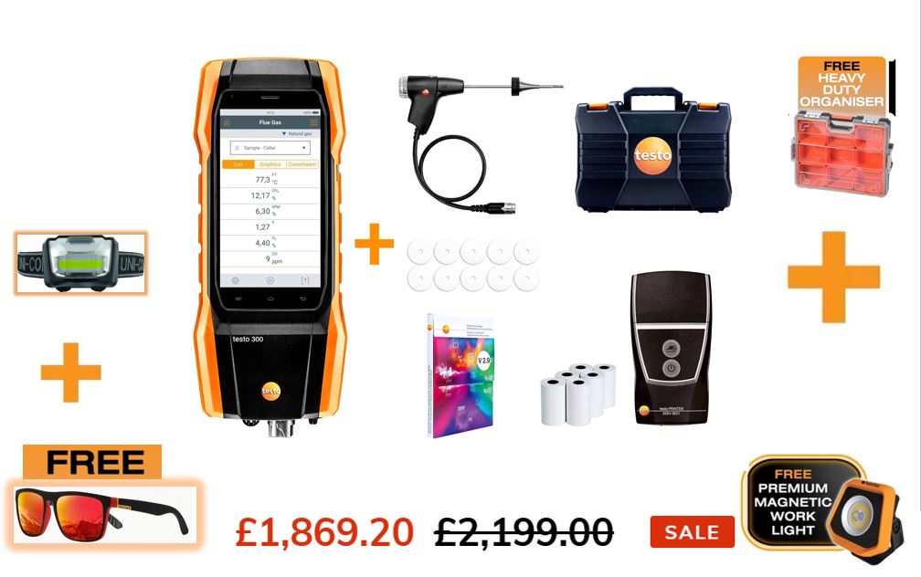 testo 300 LL - Longlife Standard Kit + Printer With NO/NOX