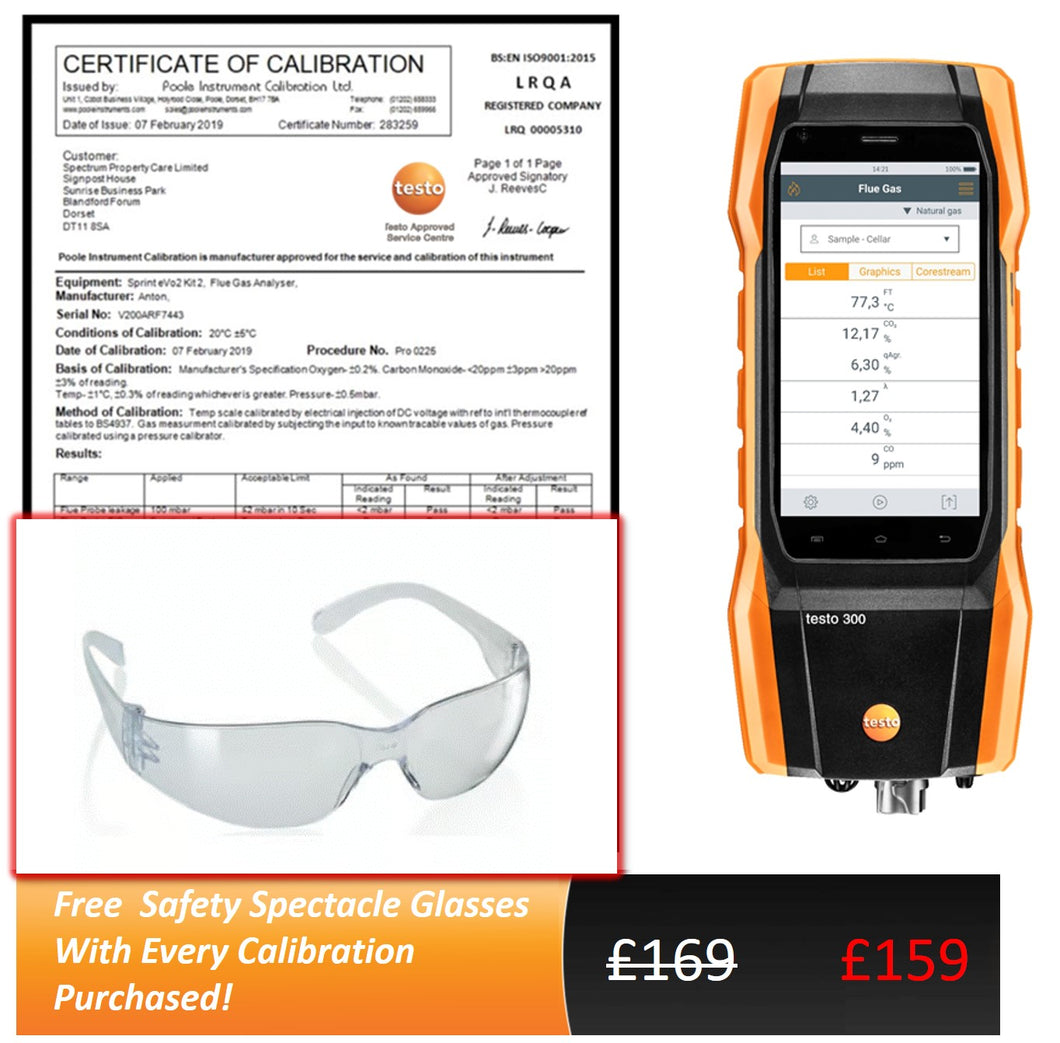 testo 300 (Commercial Long Life) Service and Calibration with Delivery & Return