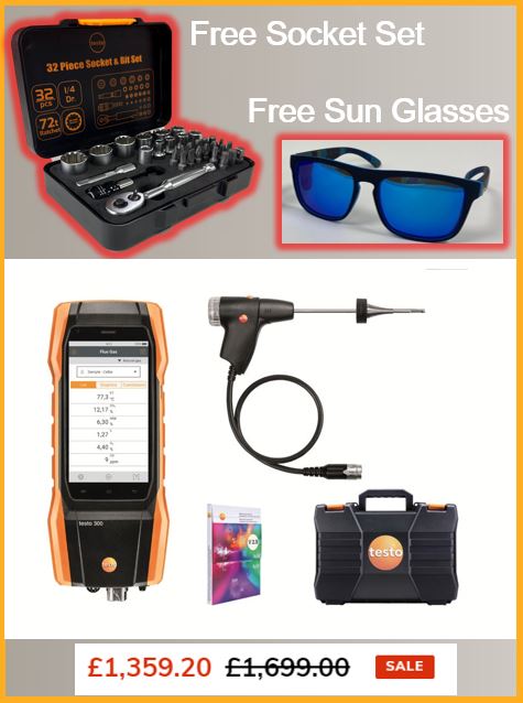 testo 300 LL Flue Gas Analyser- Longlife Standard Kit