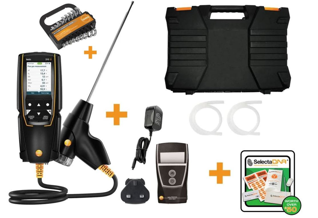 testo 310 (2nd Gen) - Flue Gas Analyser - Printer Kit 0563 3107