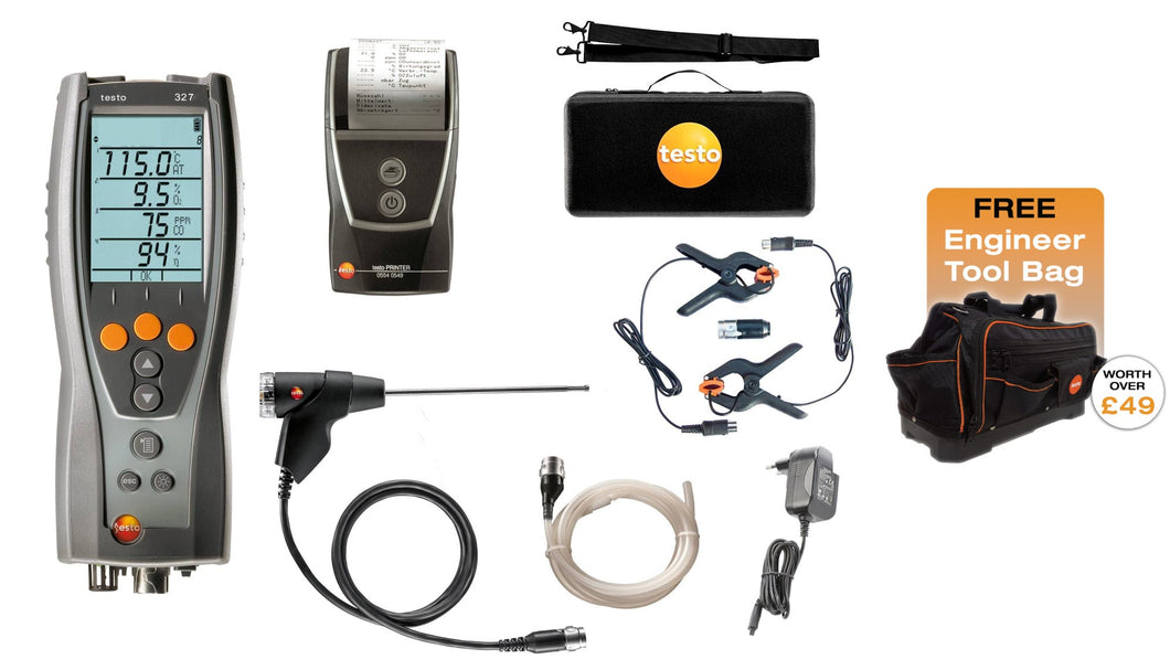 testo 327-1 Flue Gas Analyser Advanced Kit