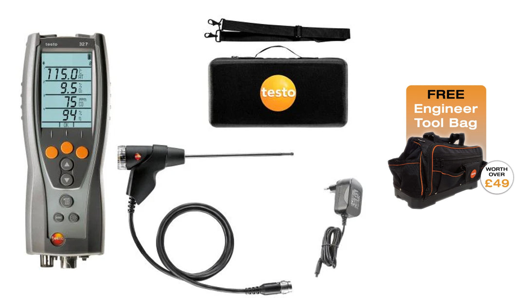 testo 327-1 Flue Gas Analyser Standard Kit