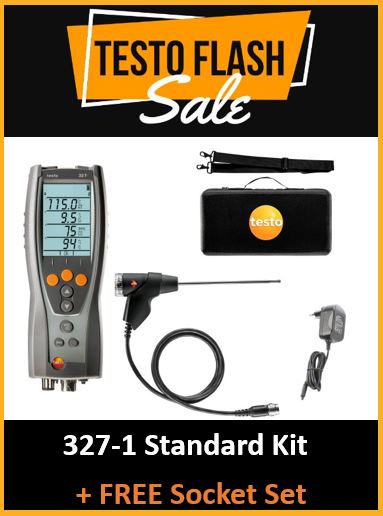 testo 327-1 Flue Gas Analyser Standard Kit