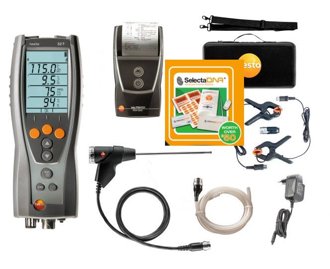 testo 327-1 Flue Gas Analyser Advanced Kit