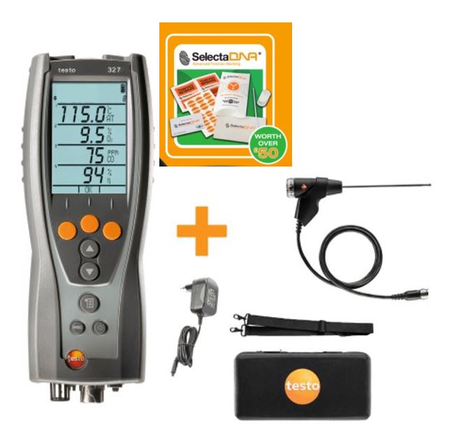 testo 327-1 Flue Gas Analyser Standard Kit
