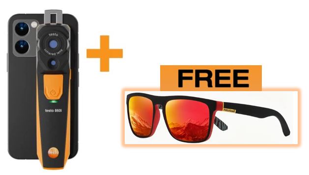 testo 860i kit - wireless thermal imaging camera with FREE protective case Product no. 0563 0860