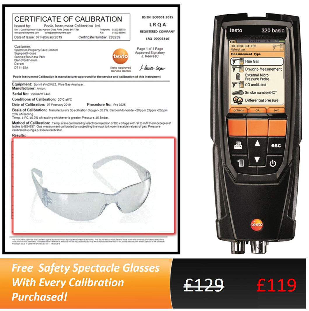 testo 320/320B Service and Calibration with Delivery & Return