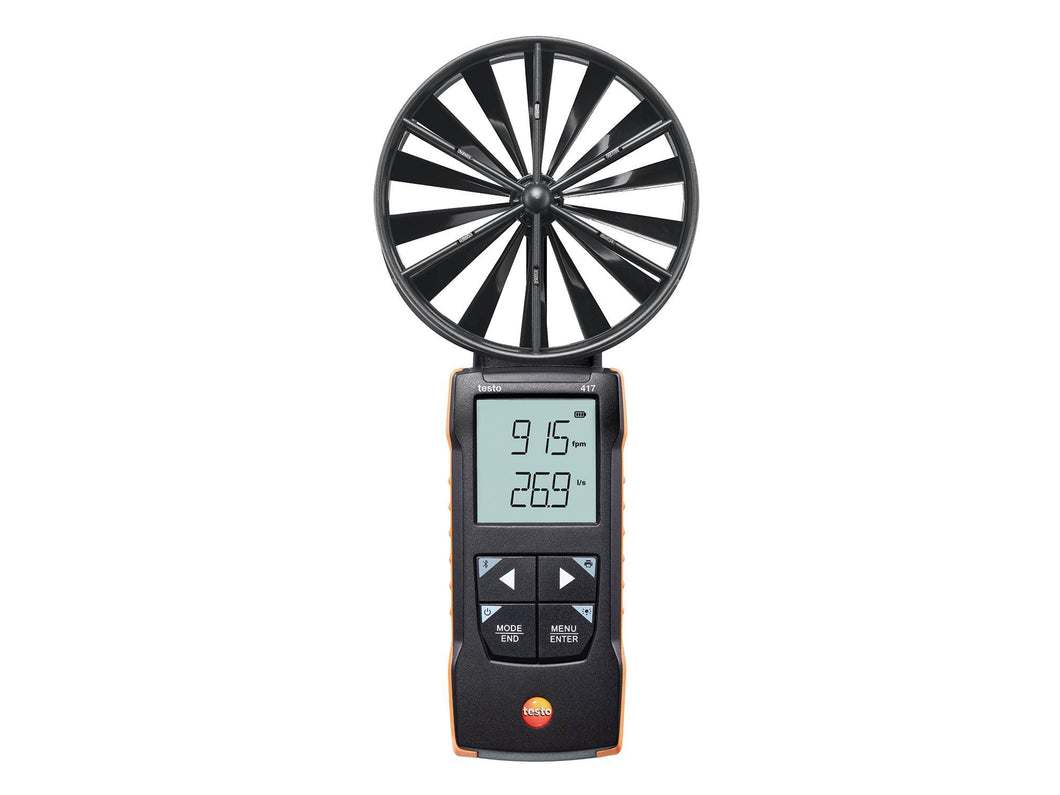 testo 417 - Digital 100 mm vane anemometer with App connection   0563 0417 05630417