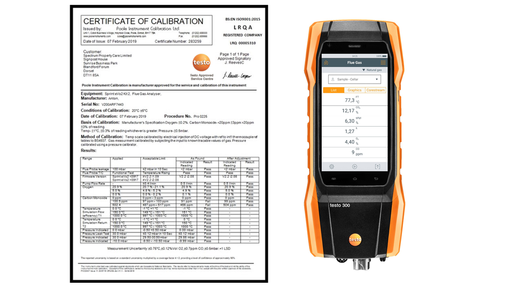 testo 300 (Commercial Long Life) Service and Calibration with Delivery & Return