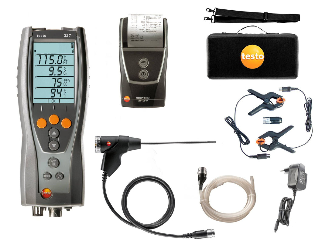 testo 327-1 Flue Gas Analyser Advanced Kit